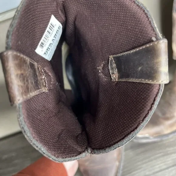 Durango Crush Women Brown Leather Slouch Western Boots 8.5M Distressed RD3494 - Picture 10 of 12